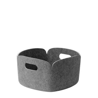 Restore Storage Basket, L 28 cm x W 28 cm, Grey