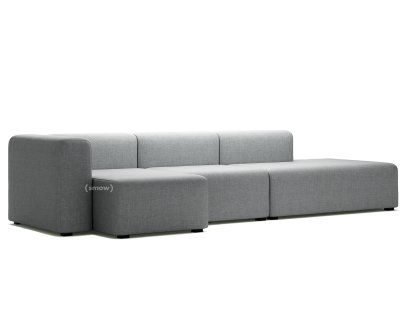 Mags Sofa with Récamière, Left armrest, Hallingdal - light grey