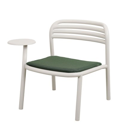 Bliss Lounge Chair with Side Table, Sand, Light green
