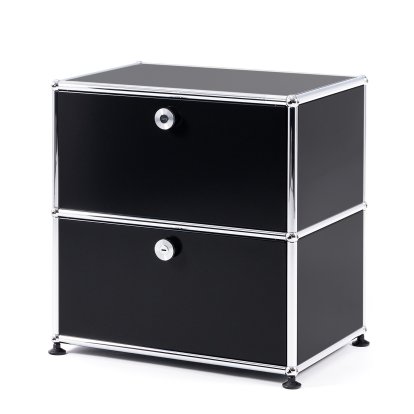 USM Haller Bedside Table with 2 Drop-down Doors