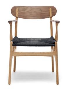 CH26 Dining Chair, Oiled oak/walnut, Black