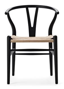 CH24 Wishbone Chair Soft Colours, Soft Black