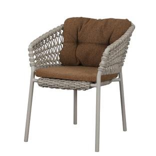 Ocean Chair, Open soft Rope – Taupe, Rise - Umber brown