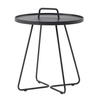 On-the-move Side Table, Large - H 60 cm x Ø 52 cm, Black