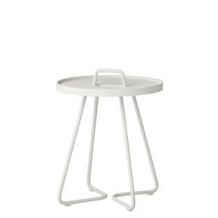 On-the-move Side Table, Mini - H 47 cm x Ø 37 cm, White