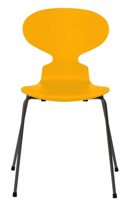 Ant Chair 3101 New Colours, Lacquer, True yellow, Warm graphite