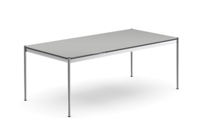 USM Haller Table, 200 x 100 cm, Laminate, Pastel grey
