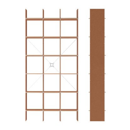 FNP 4, MDF red waxed