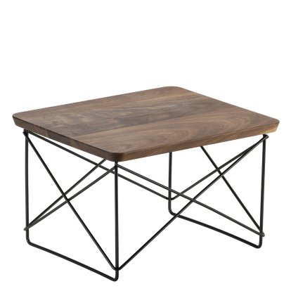 LTR Occasional Table, American walnut solid, oiled, Powder-coated basic dark