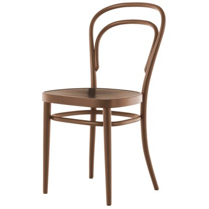 Details Thonet 214 / 214 M Chair 214 / 214 M Chair, Without armrests, Walnut stained beech, Moulded plywood seat