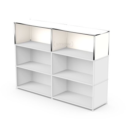 USM Haller Extension Kit Vertical 2, Pure white RAL 9010, 35 cm