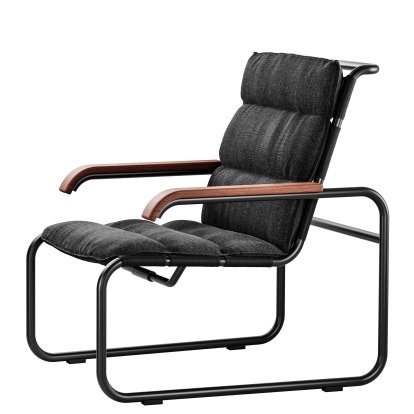 S 35 N All Seasons Lounge Chair, Black, Black, With Cushion Anthracite