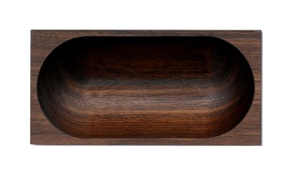 Meterware Accessories, Bowl oval, walnut