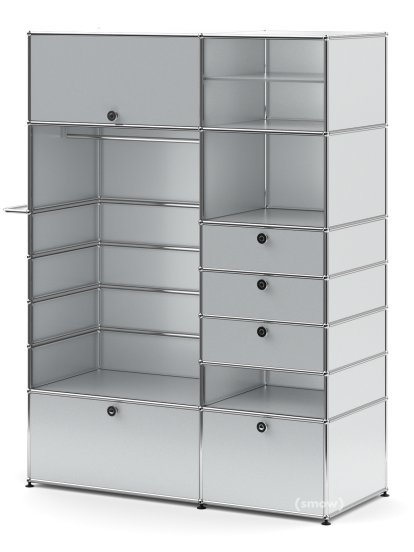 USM Haller Wardrobe Model II, USM matte silver