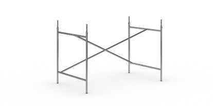 Eiermann 1 Table Frame , Clear lacquered steel, Offset, 110 x 66 cm, With extension (height 72-85 cm)