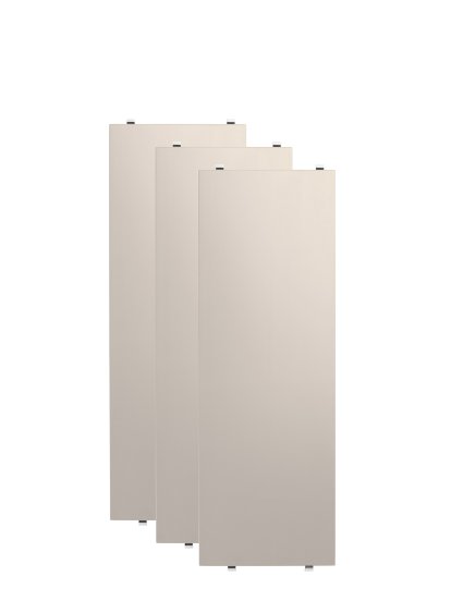 String System Shelves (Set of 3), 58 x 20 cm, Beige lacquered