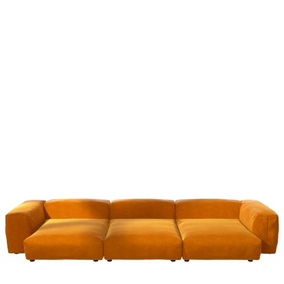 Vetsak Sofa Set 5, Suave - Orange, Without cushion