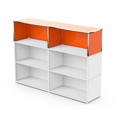 USM Haller Extension Kit Vertical 2, Pure orange RAL 2004, 35 cm