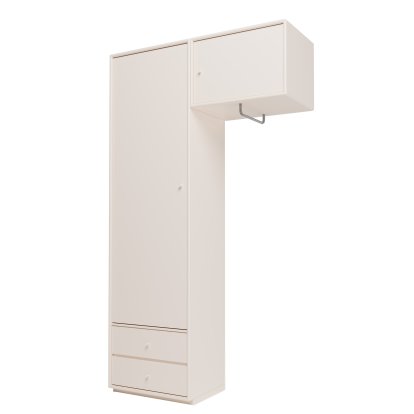 Attire II Wardrobe, Oat, Plinth