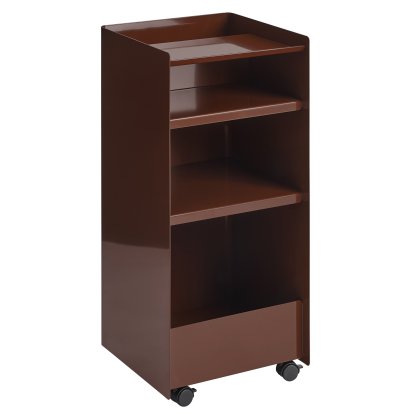 Folded Trolley, H 83,7 cm, Dark red, Open
