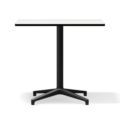 Bistro Table Outdoor, Rectangular (640x796 mm), Solid core material white