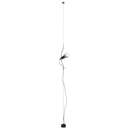 Parentesi Dimmer Floor and Ceiling Lamp, Nickel