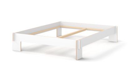 Siebenschläfer, 160 x 200 cm, Without headboard, White, Without slatted base