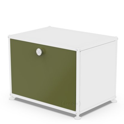 USM Haller Drop-down Door for USM Haller Shelves, 50 cm x 35 cm, Olive green RAL 6003