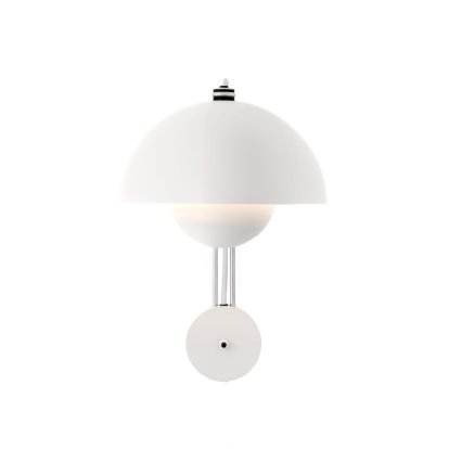 Flowerpot VP8 Wall Lamp, Matt white