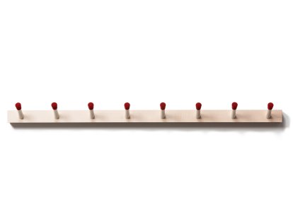 Rechenbeispiel Hook Rail, 8 Hooks (109 cm), Red