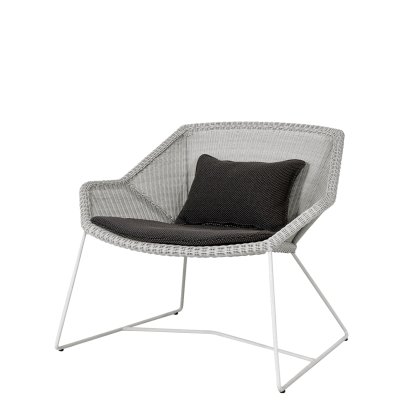 Breeze Lounge Chair Lowback, Taupe, Focus - Dark grey