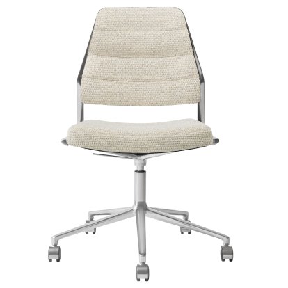 Swivel 454+ swivel chair, Wheeled based, Viscose-wool mix, wavy