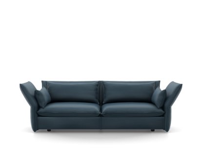 Mariposa Sofa, 3 Seater (H80,5 x W198 x D101,5 cm), Iroko steel blue