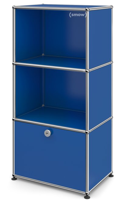 USM Haller Highboard for Kids with 1 Drop-down Door, Gentian blue RAL 5010