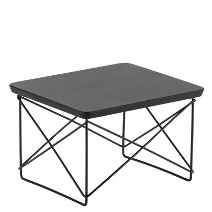 LTR Occasional Table, Dark stained solid oak, Powder-coated basic dark