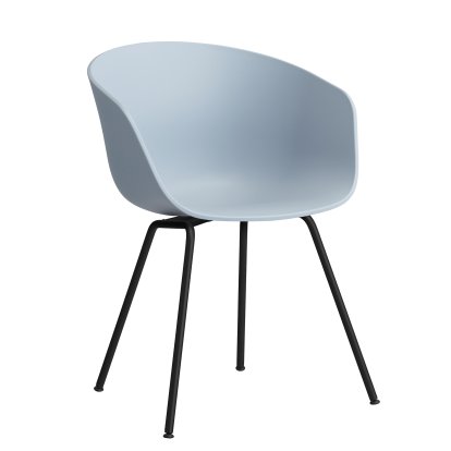 About A Chair AAC 26 Armchair, Slate blue 2.0, Steel black powder-coated