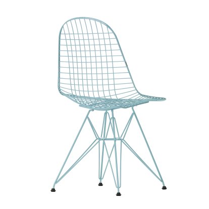 Wire Chair DKR , Powder-coated sky blue