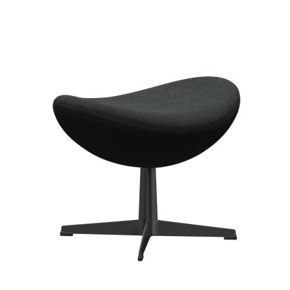 Egg Footstool, Re-wool, 198 - Black/natural, Black