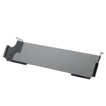 Moon Tray TV shelf, Chrome