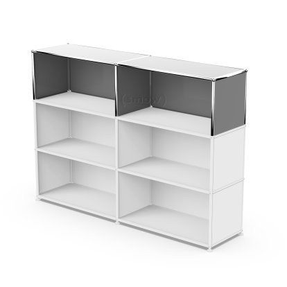 USM Haller Extension Kit Vertical 2, Mid grey RAL 7005, 35 cm