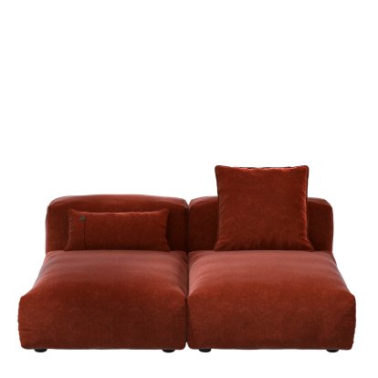 Vetsak Sofa Set 1, M, Suave - Saffron, With cushions