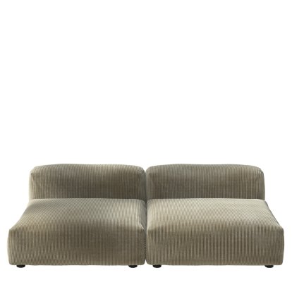 Vetsak Sofa Set 1, L, Cord velours - Khaki, Without cushion