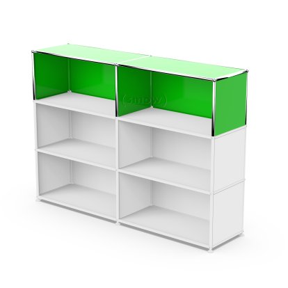 USM Haller Extension Kit Vertical 2, USM green, 35 cm