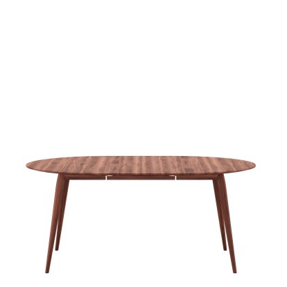 PLAYdinner Round Table, Oiled walnut, L 120-170 cm, Oiled walnut