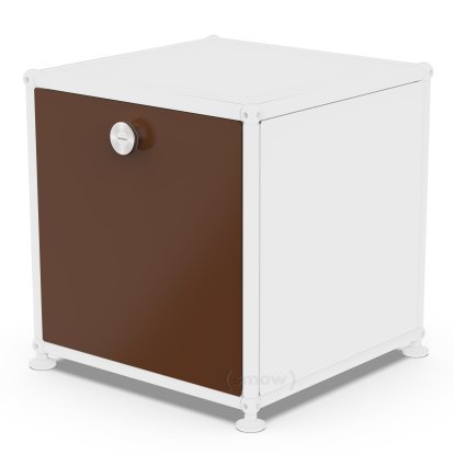 USM Haller Drop-down Door for USM Haller Shelves, 35 cm x 35 cm, USM brown