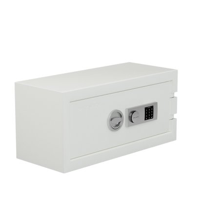 Balzsafe Connect Safe for USM Haller Shelves, 75 cm x 35 cm x 35 cm, Pure white RAL 9010, Electronic combination lock with master key