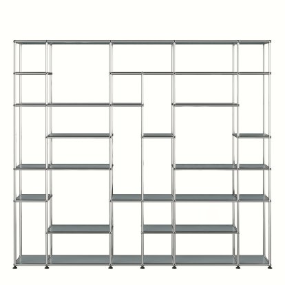 USM Haller living room shelf XXL, Mid grey RAL 7005