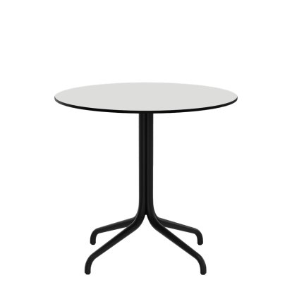 Belleville Table Outdoor, Ø 79,6 cm, Solid core material white