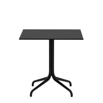 Belleville Table Outdoor, 75 x 75 cm, Solid core material black