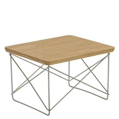 LTR Occasional Table, Solid chestnut, Stainless steel
